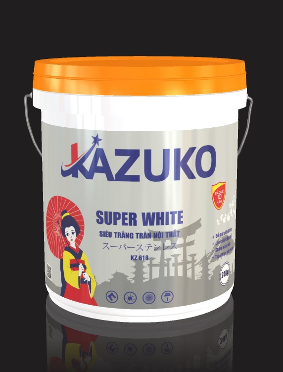 Sơn siêu trắng trần nội thất Kazuko