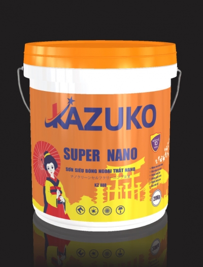 Sơn siêu bóng ngoại thất nano Kazuko